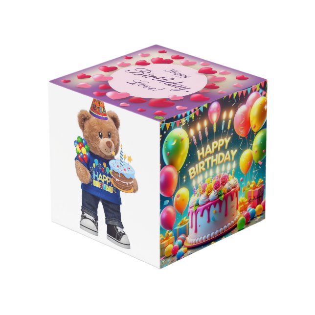 "Birthday Bliss: A Perfect Celebration Design" Cube (Front Angled)