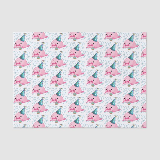 Birthday Blobfish Tissue Paper (Front)