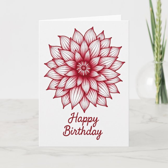 Birthday Bloom Art Card (Front)