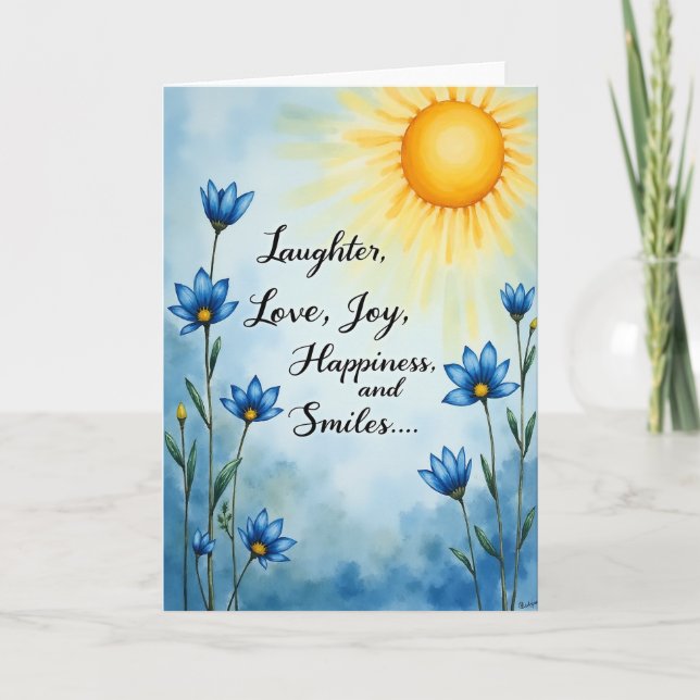 Birthday Bloom Card (Front)