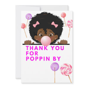 Birthday Blowout Thank You Card