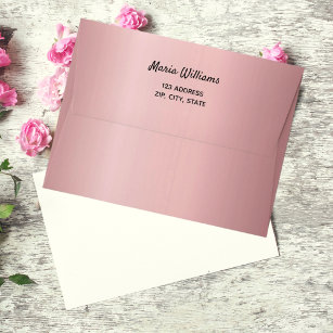 Birthday blush pink glitter drips envelope