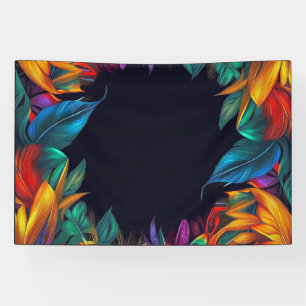 Birthday   Bold Neon Tropical Foliage 3 Banner