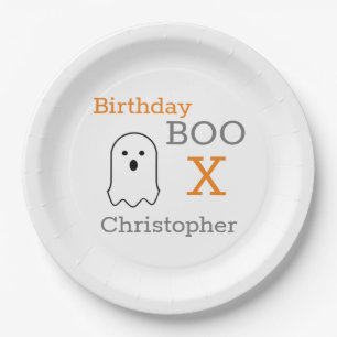 Birthday Boo Ghost Paper Plates