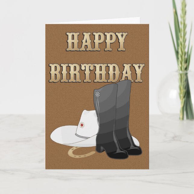 BIRTHDAY Boots CARD (Front)