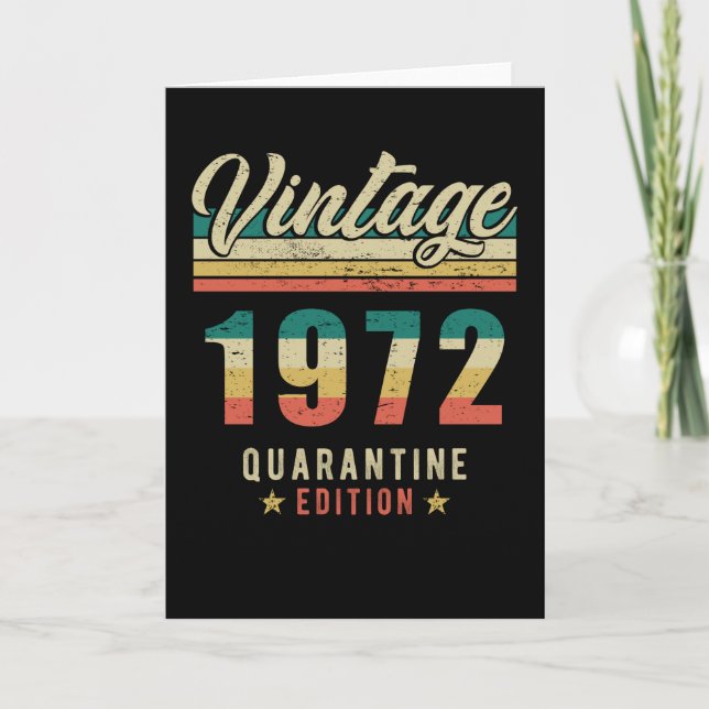 Birthday Born 1972 Card (Front)