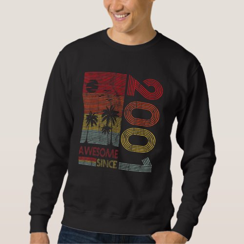 Birthday Born 2001 Awesome since 2001 Vintage 1 Sweatshirt