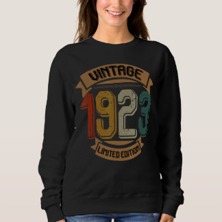 Birthday Born In 1923 Vintage Sweatshirt