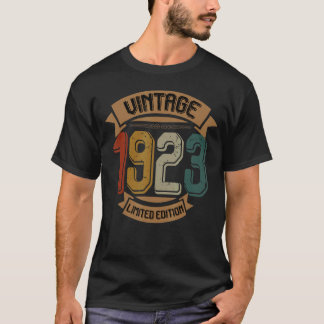 Birthday Born In 1923 Vintage T-Shirt