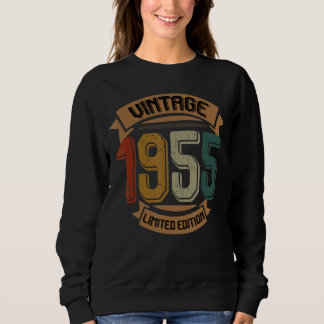 Birthday Born In 1955  Vintage 1 Sweatshirt