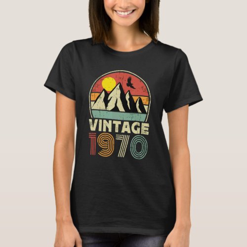 Birthday Born In 1970  Vintage T_Shirt