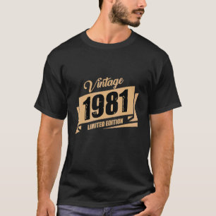 Birthday Born In 1981 Vintage 1 T-Shirt