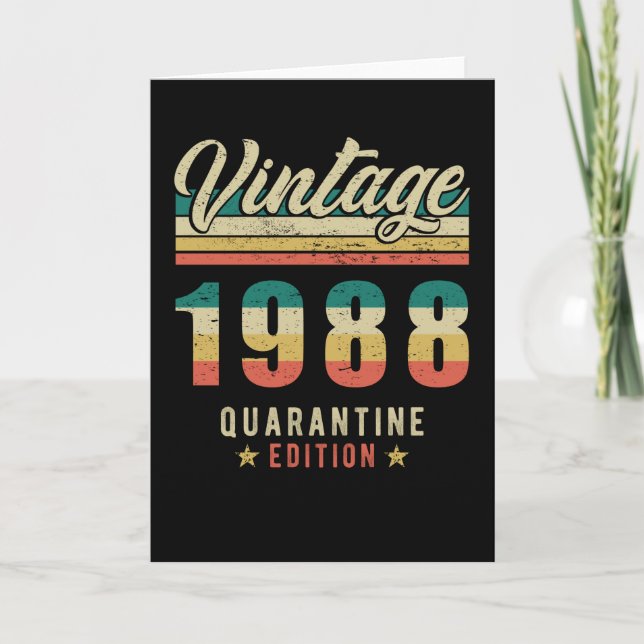 Birthday Born In 1988 Card (Front)