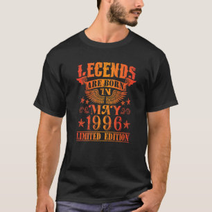Birthday Born May 1996 Year  Used Legends T-Shirt