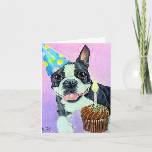 Birthday Boston Card (Front)