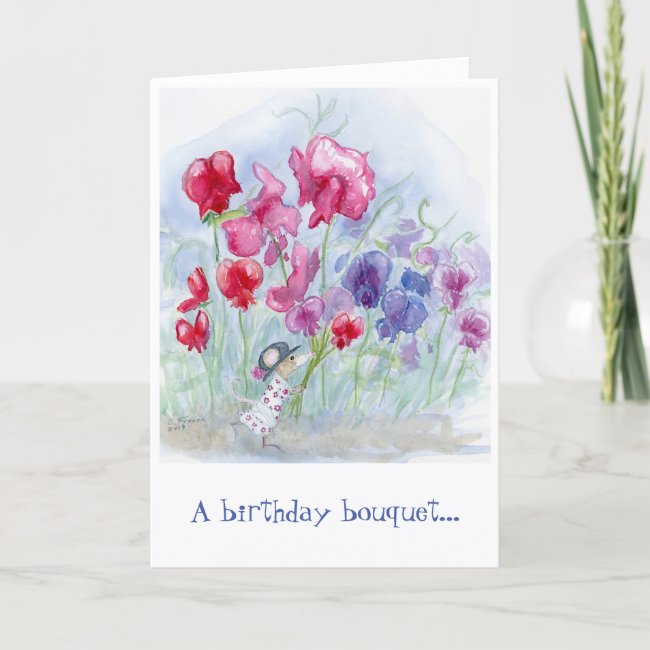 "Birthday Bouquet" Birthday Card