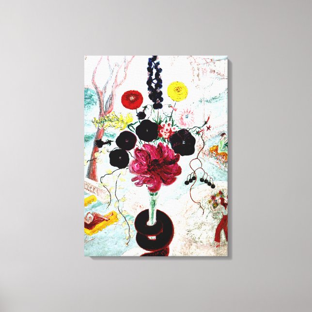 Birthday Bouquet, fine art painting Canvas Print (Front)