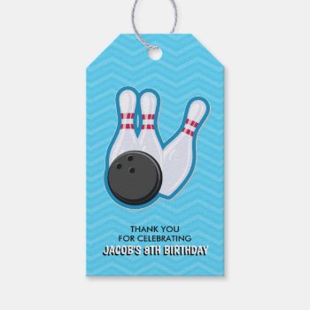 Birthday Bowling Party Favor Tag by Popcornparty at Zazzle