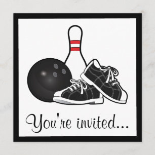 Birthday Bowling Party Invitation