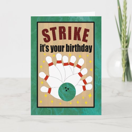 Birthday Bowling Strike
