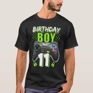Birthday Boy 11 Video Game Controller Gamer 11th B T-Shirt