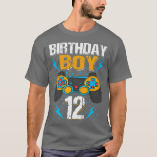 Birthday Boy 12 Video Game Controller Gamer 12th B T-Shirt