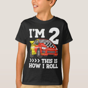 Birthday Boy 2 Two Race Car 2nd Birthday Racing   T-Shirt