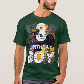 Birthday Boy 3 Years Old Monster Truck Matching Fa T-Shirt
