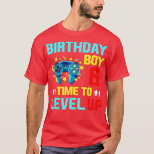 Birthday Boy 6 6 Year Old Video Games Gift Kids B T-Shirt