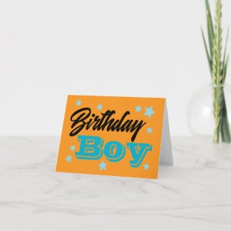 Birthday Boy ADD YOUR OWN TEXT Thank You Card