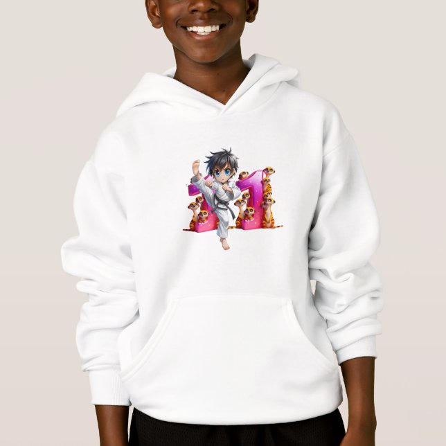 Birthday Boy At 11 Hoodie (Front)