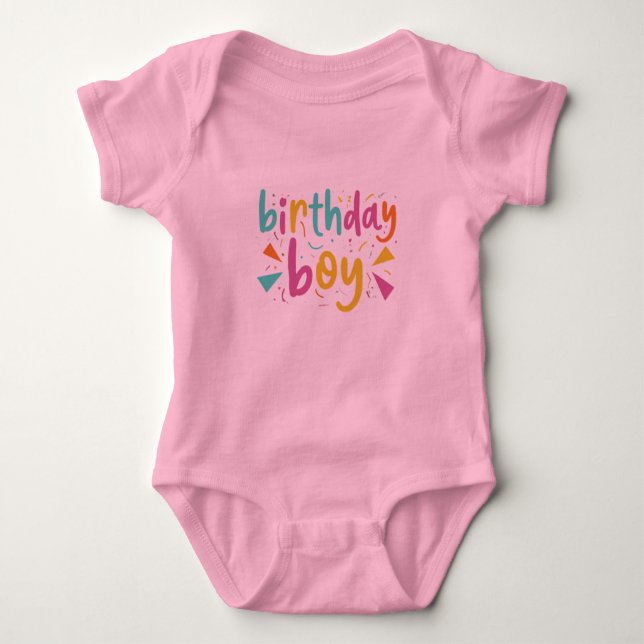 BIRTHDAY BOY BABY BODYSUIT (Front)