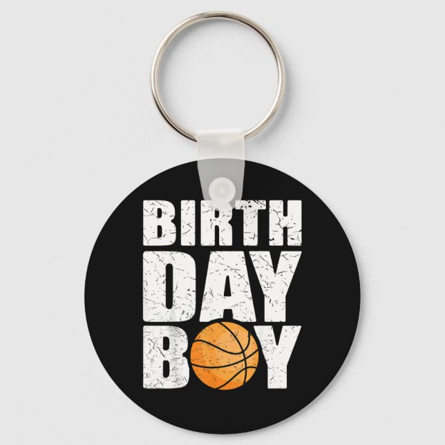 Birthday Boy Basball Theme Party Future Basball Keychain (Front)