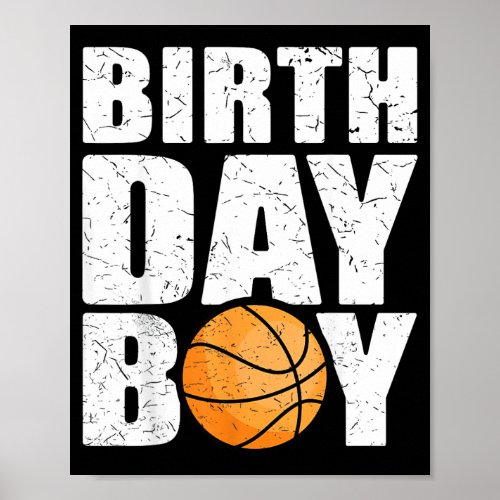 Birthday Boy Basball Theme Party Future Basball Poster