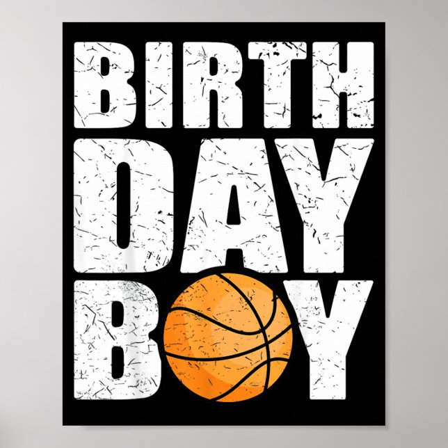 Birthday Boy Basball Theme Party Future Basball Poster (Front)