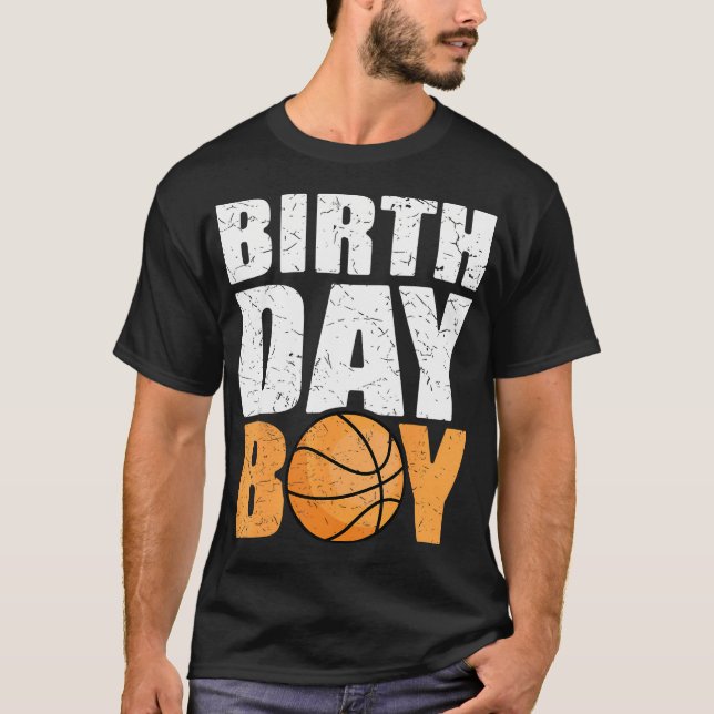 Birthday Boy Basketball Theme Party Future Basketb T-Shirt (Front)
