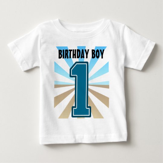 Birthday Boy, Big Number One, First B-day Tshirt | Zazzle.com