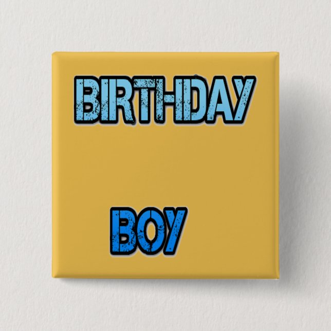 Birthday Boy Button (Front)
