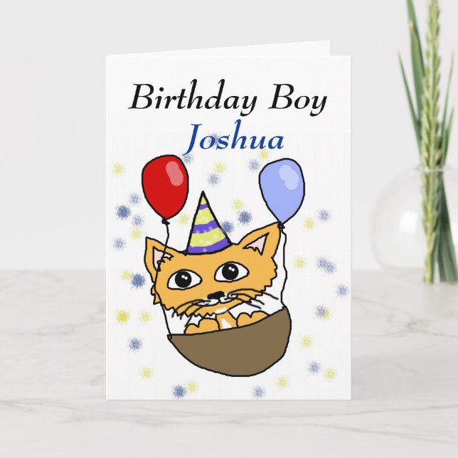 Birthday boy card (Front)