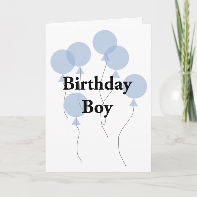 Birthday Boy Card (Front)