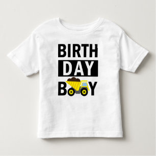 Birthday Boy Construction Birthday 1st Birthday  Toddler T-shirt