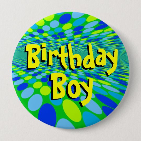 Birthday Boy Cool Button Pin | Zazzle.com