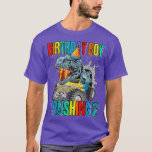 Birthday Boy Crushing 2 Monster Truck Dinosaur  T-Shirt<br><div class="desc">Birthday Boy Crushing 2 Monster Truck Dinosaur  .</div>
