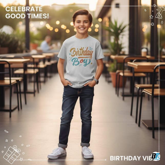 Birthday Boy - Elegant Minimal T-Shirt (Creator Uploaded)