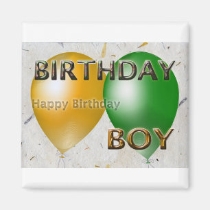 Birthday Boy Happy Birthday Magnet
