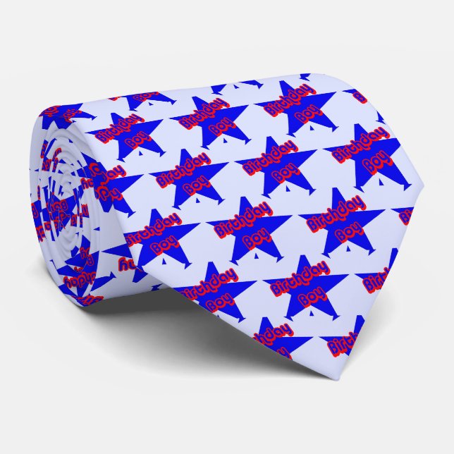 Birthday Boy Humorous  Neck Tie (Rolled)