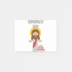 birthday boy jesus christmas post-it notes