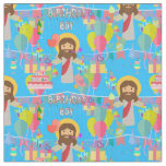 birthday boy jesus xmas fabric