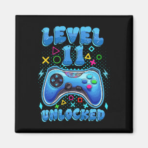 Birthday Boy Level 11 Unlocked Video Gamer 11 Year Magnet