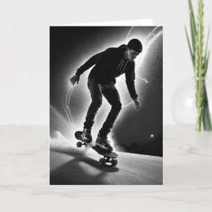 Birthday Boy On a Skateboard Card